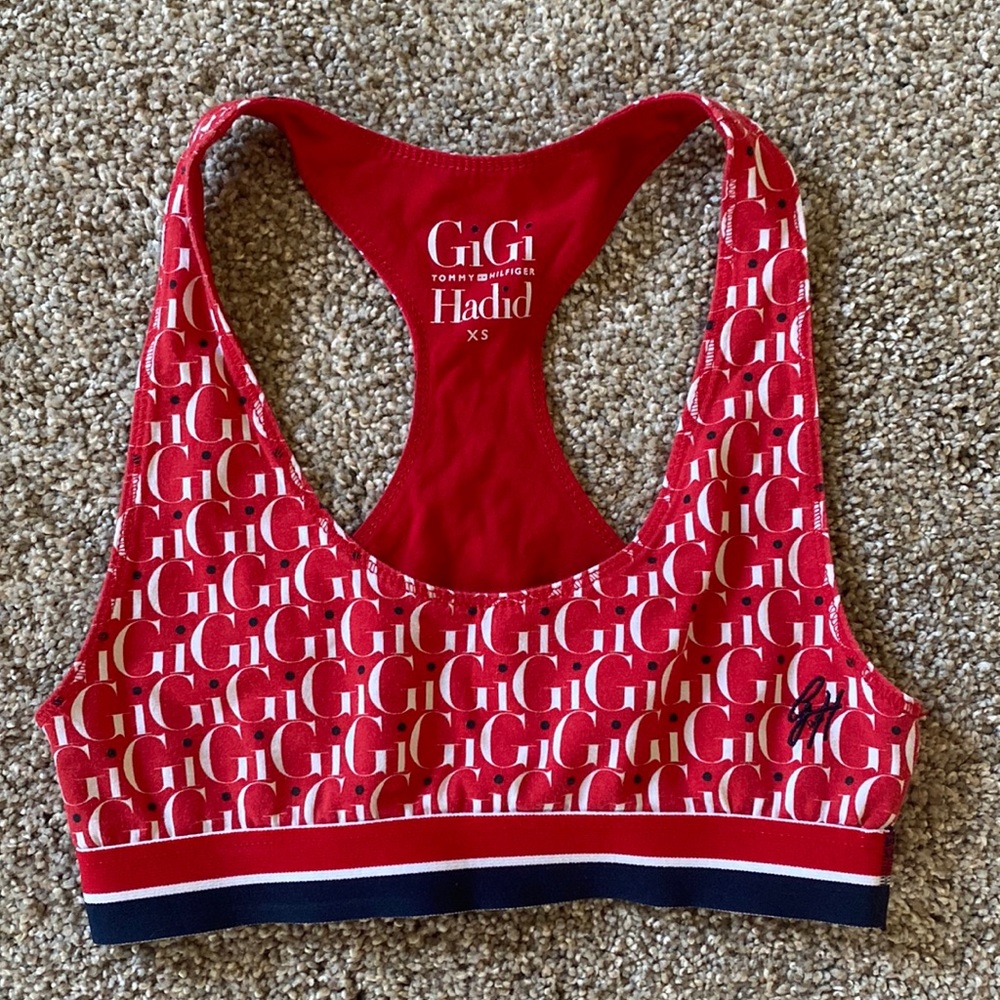 Tommy Hilfiger x Gigi Hadid Red Sports Bra